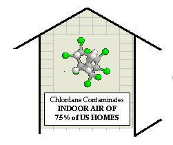 Chlordane contaminates majority of pre-1988 homes